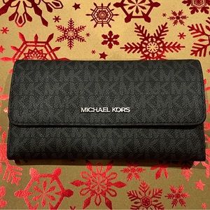 Michael Kors black logo wallet